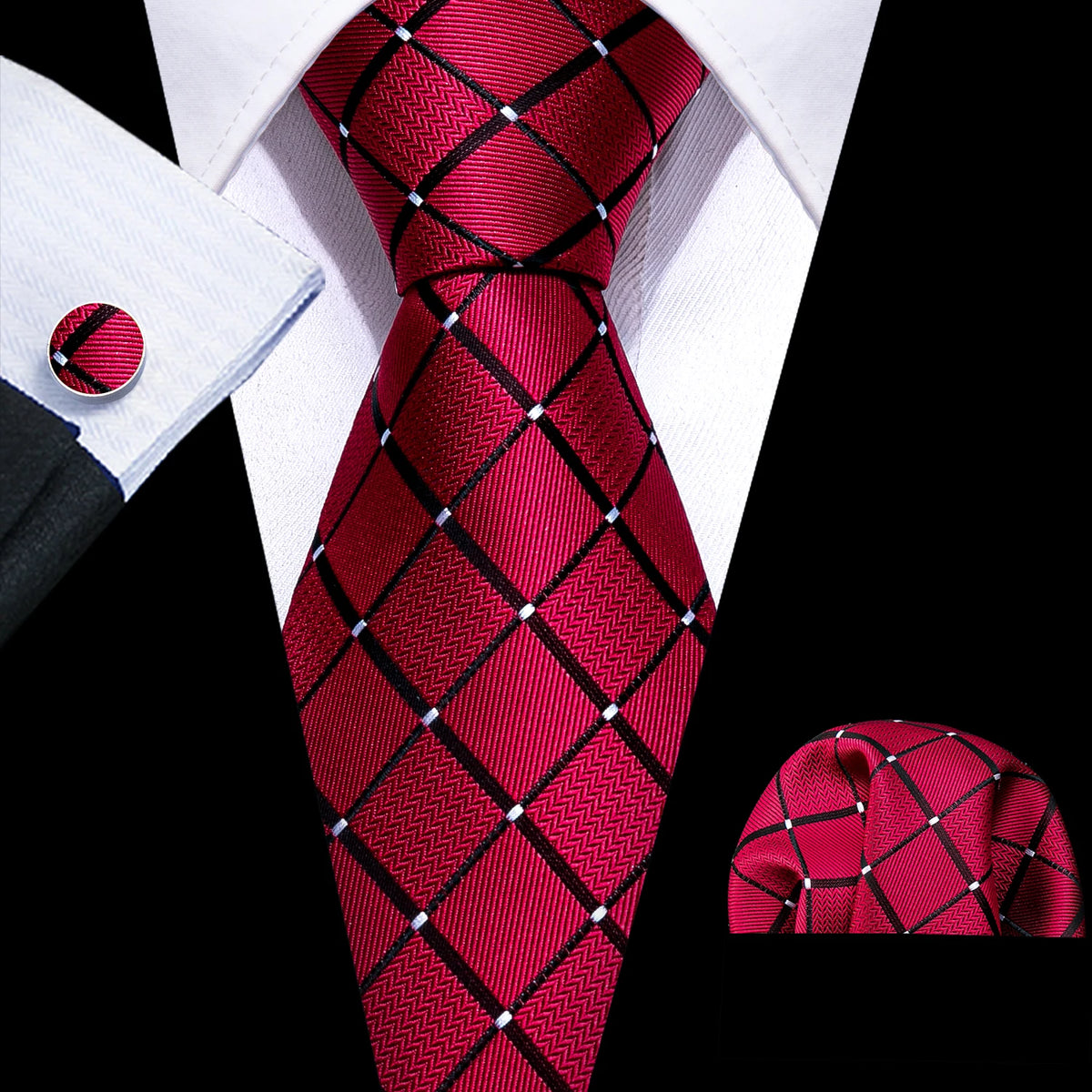 The Checkmate Plaid Tie Set