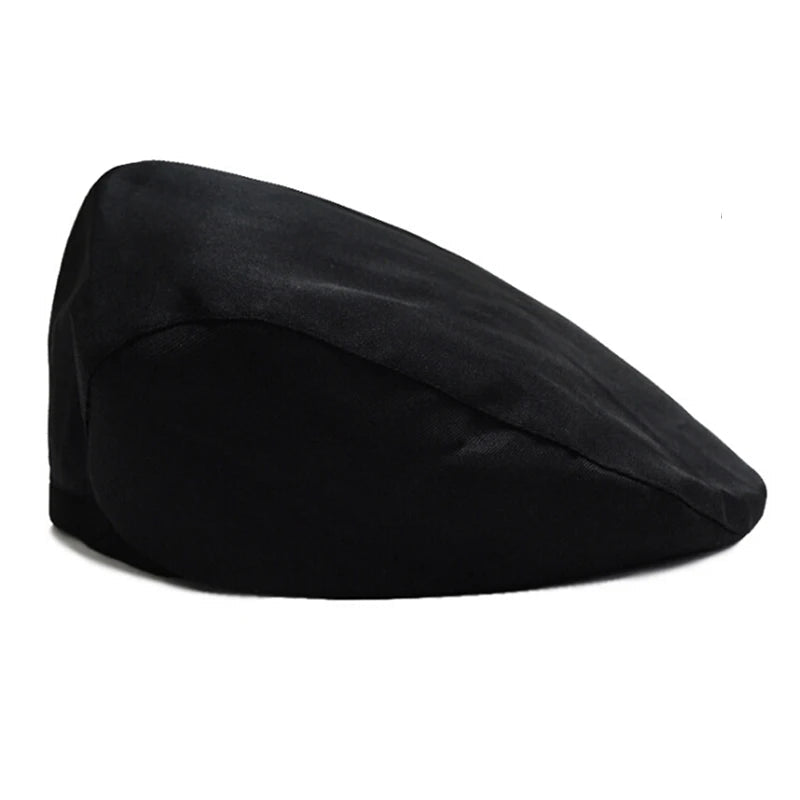 Classic Cotton Blend Ivy Beret Cap – Unisex Adjustable Flat Brim Hat
