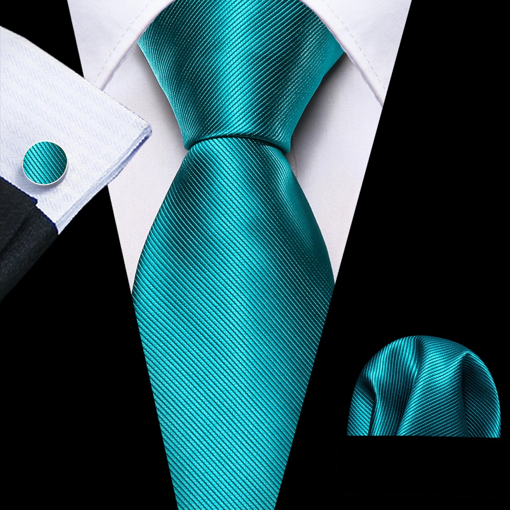 The Green Silk Tie Set