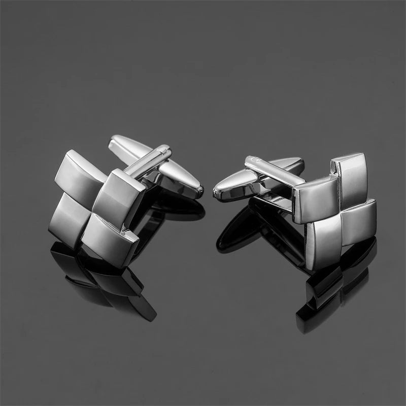 Luxury Square Laser-Engraved Cufflinks
