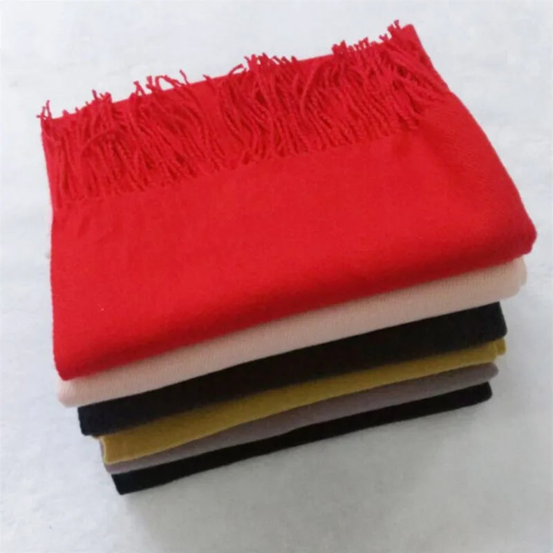 CozyWeave™ Imitation Cashmere Scarf – Winter Tassel Shawl & Soft Warm Wrap 