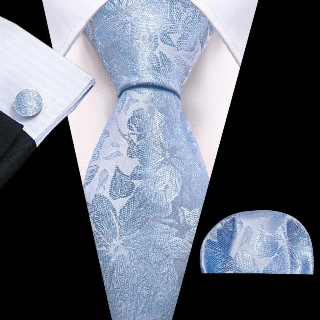 The Blue Spectrum Silk Tie Set