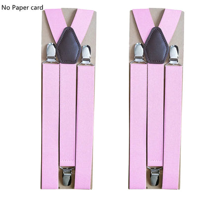 Hbright Classic 3-Clip Adjustable Suspenders – Striped Elastic Braces for Men