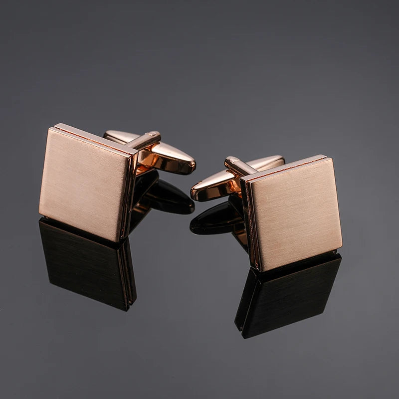 Luxury Square Laser-Engraved Cufflinks