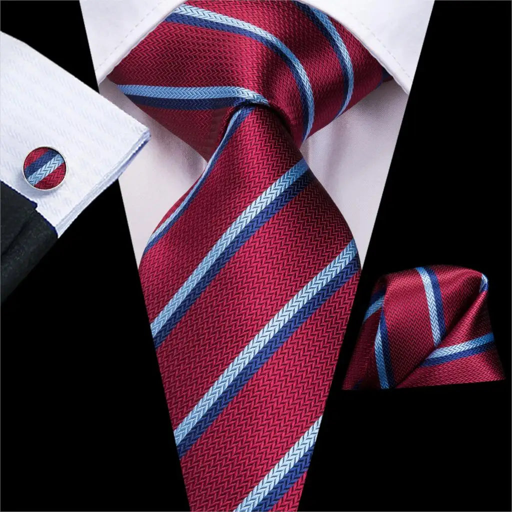 Burgundy Monarch™ Silk Tie Set