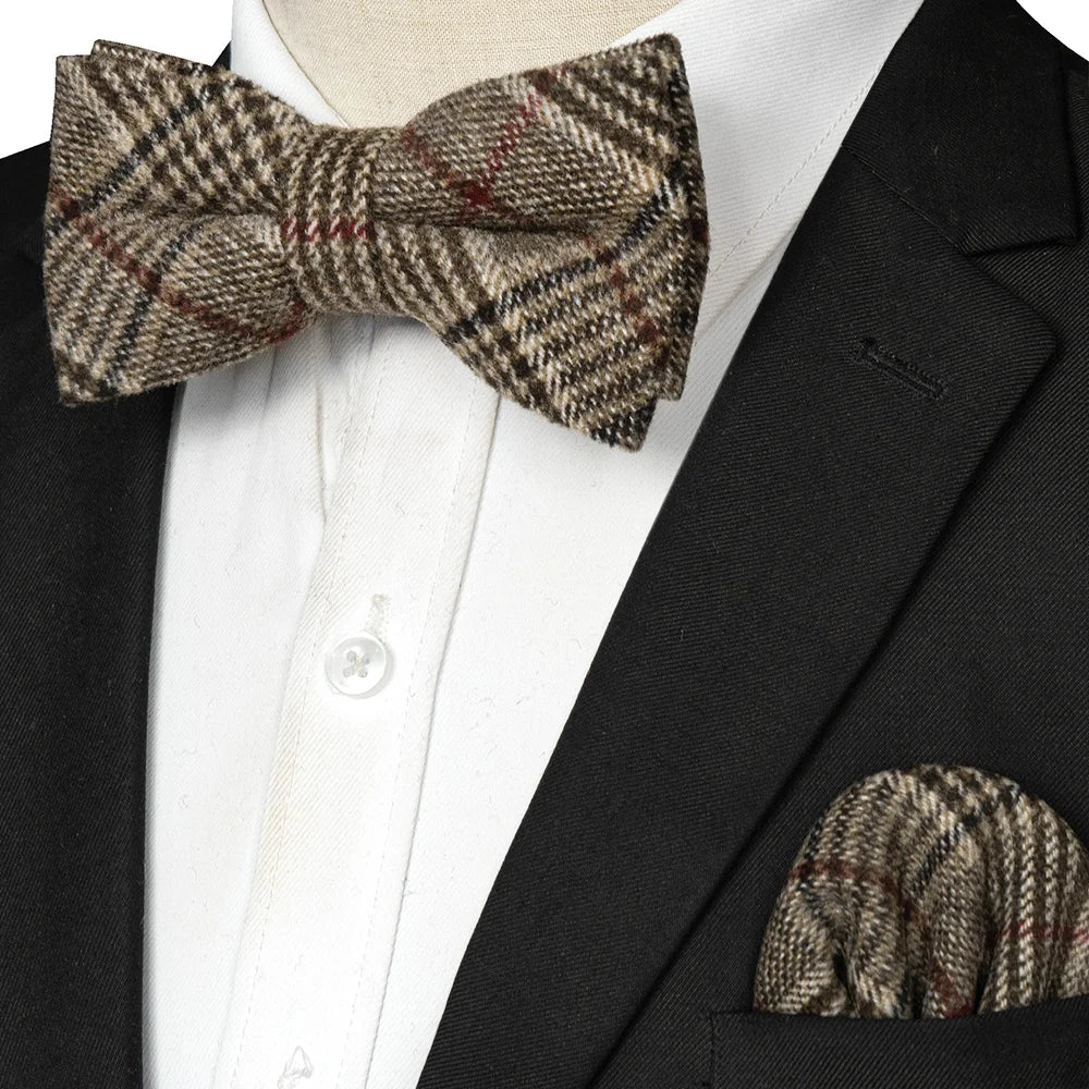 NordBow™ Cashmere Bow Tie & Handkerchief Set
