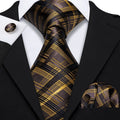 Golden Hour Jacquard Tie & Accessories Set