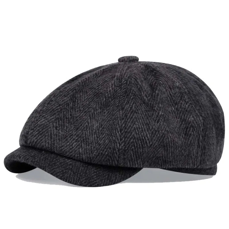 BristolCap™ Retro Peaky Blinders Beret – Classic Octagonal Newsboy Hat for Men