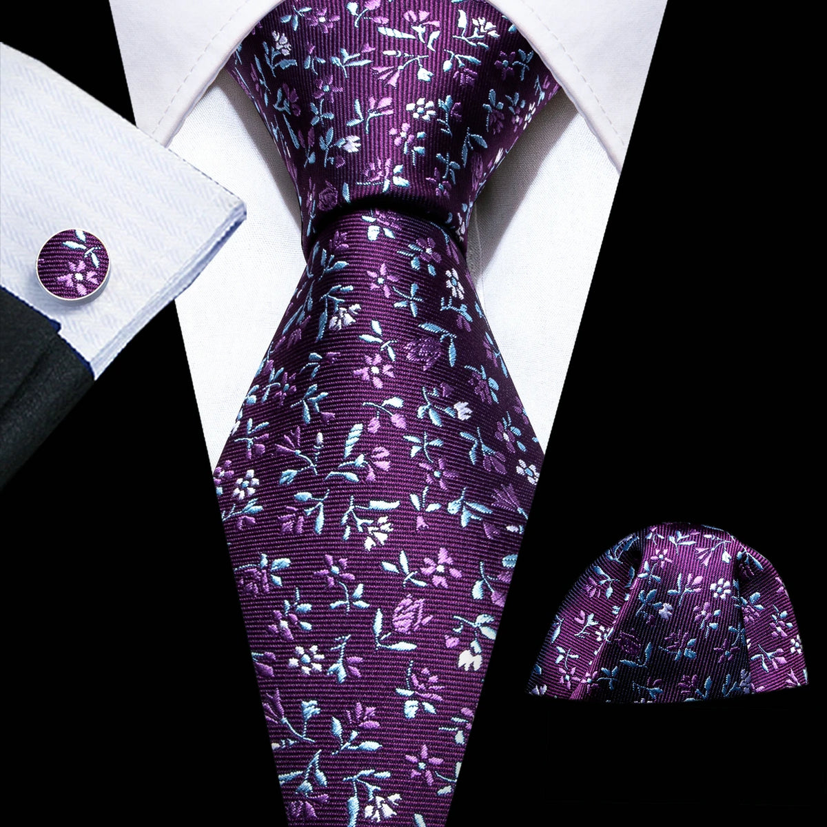 Violet Heritage Tie & Accessories Set