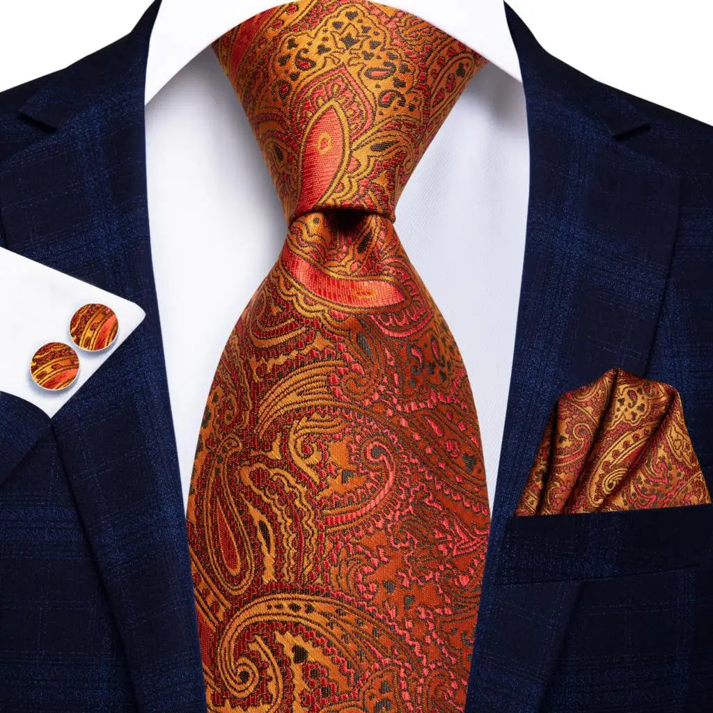 Burnt Orange Paisley