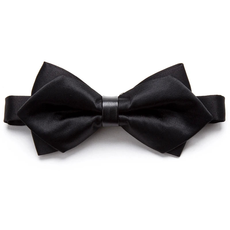 Classic Solid Bow Tie – Formal Bowknot for Weddings, Parties & Events