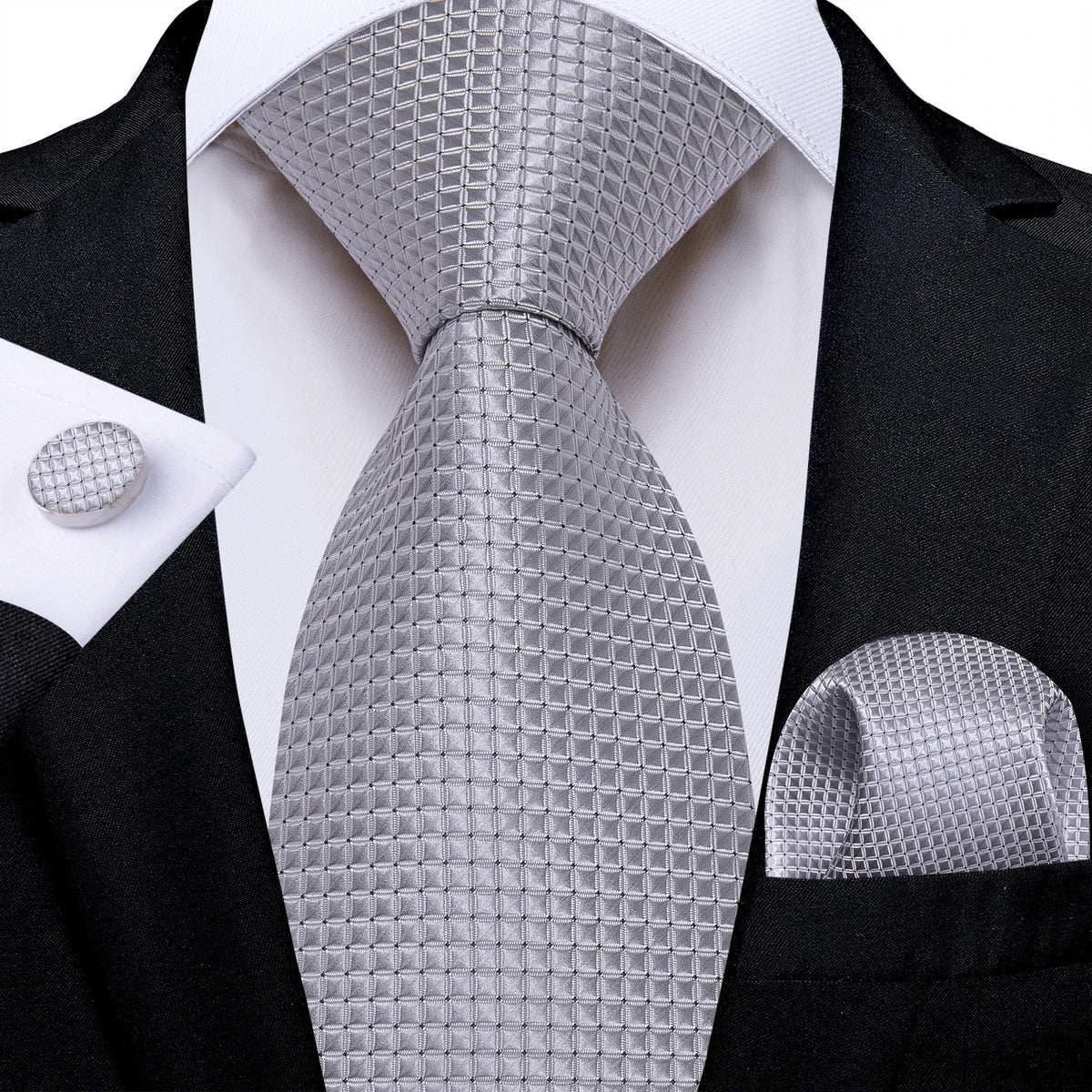 Elliot Textured Tie & Formal Accessories Set – 3 Piece
