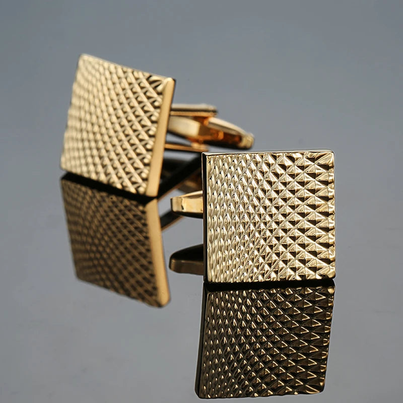 Luxury Square Laser-Engraved Cufflinks