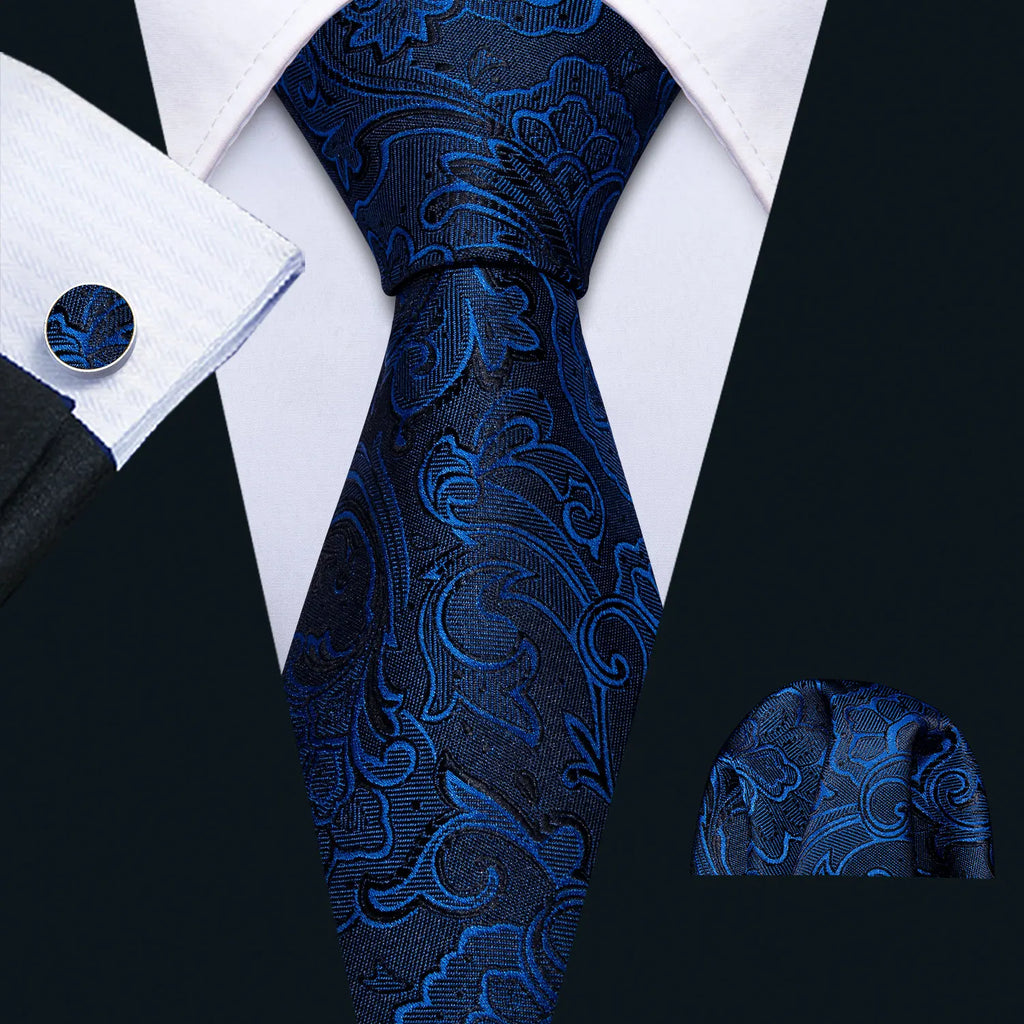 The Blue Spectrum Silk Tie Set