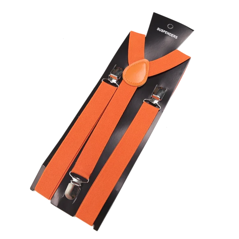 Elegant Elastic Y-Back Suspenders – Adjustable Unisex Braces in 26 Colors