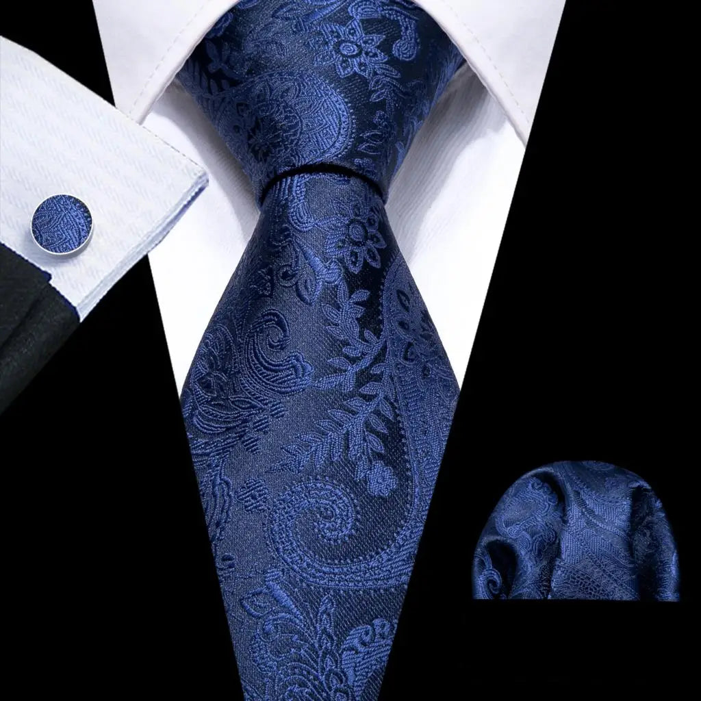 The Blue Spectrum Silk Tie Set