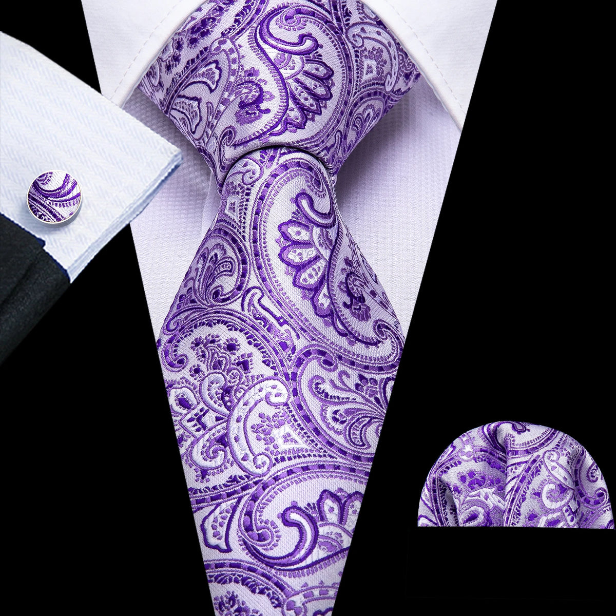 Violet Heritage Tie & Accessories Set