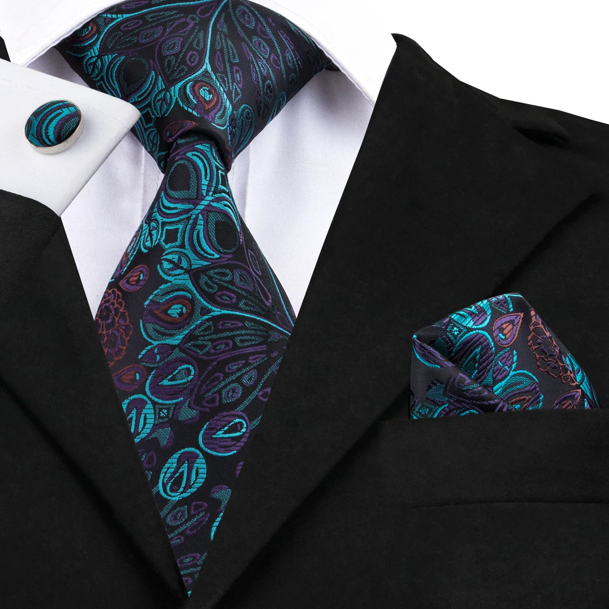 Teal Horizon Striped & Dot