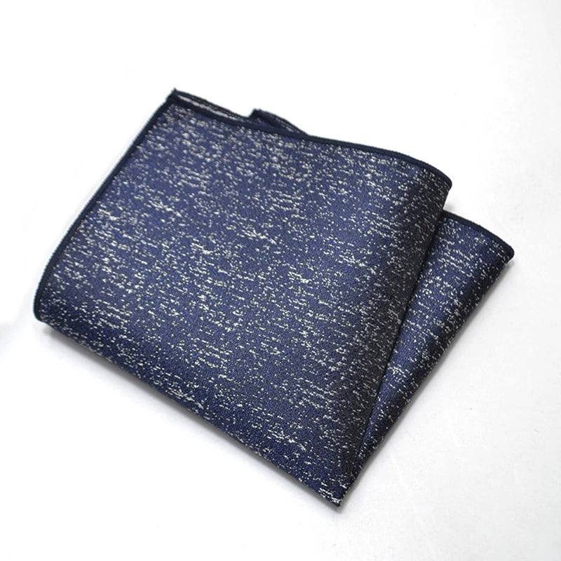 25cm Men’s Classic Paisley Striped Pocket Square – Elegant Handkerchief for Suit & Wedding