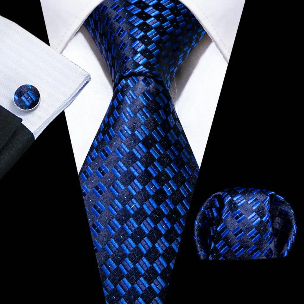 The Blue Spectrum Silk Tie Set