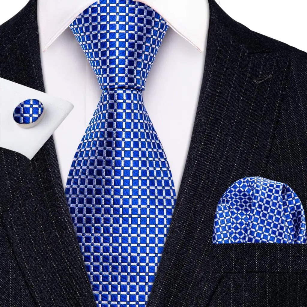 The Blue Spectrum Silk Tie Set