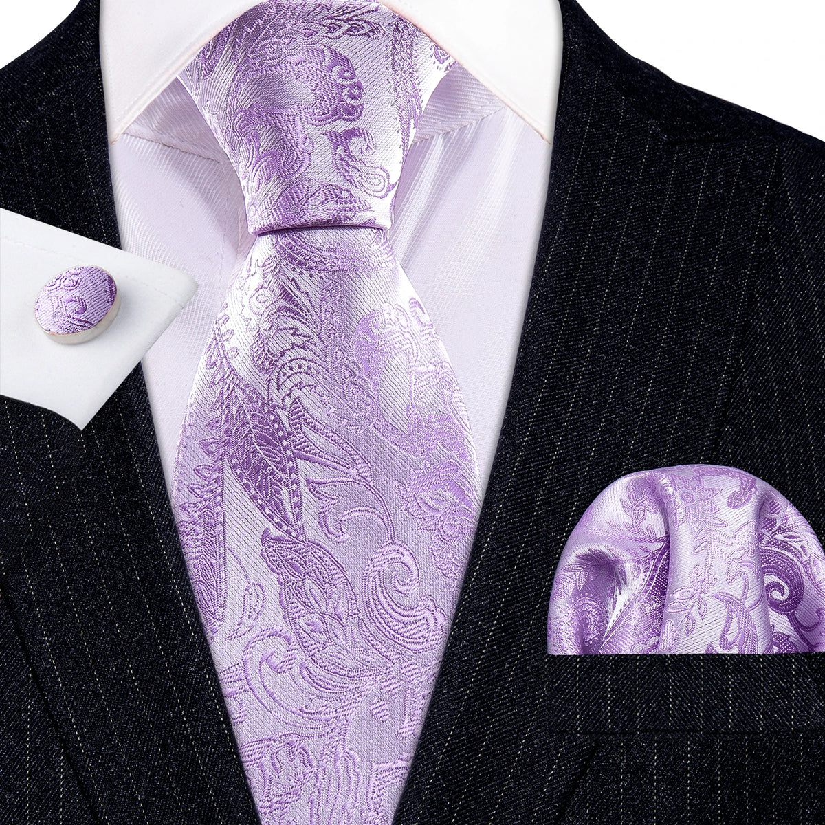 Violet Heritage Tie & Accessories Set