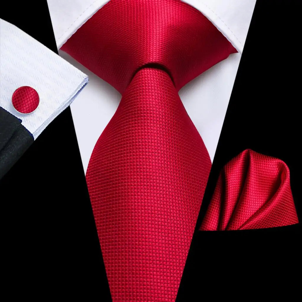 Burgundy Monarch™ Silk Tie Set