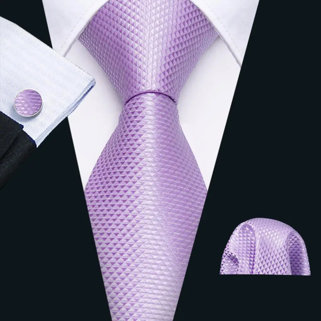 The Pink Coral Silk Tie Set