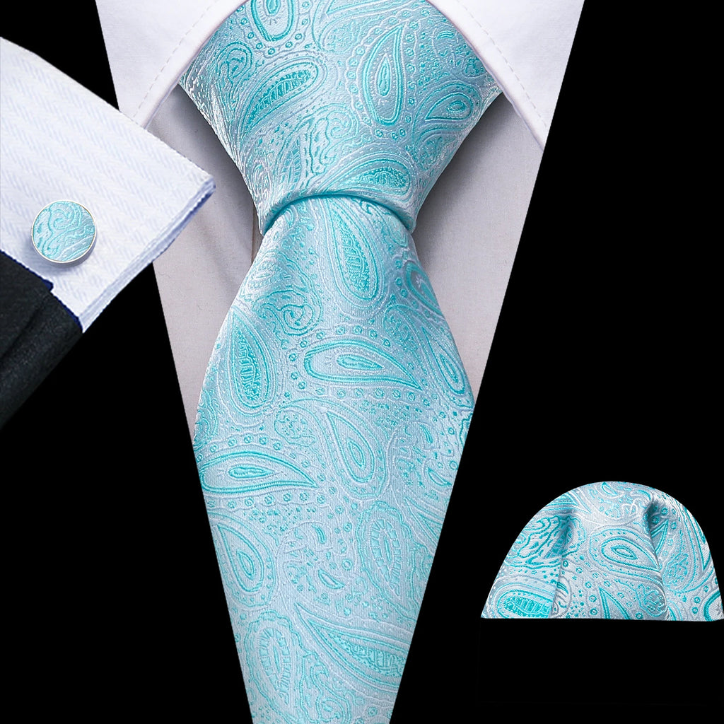 The Blue Spectrum Silk Tie Set