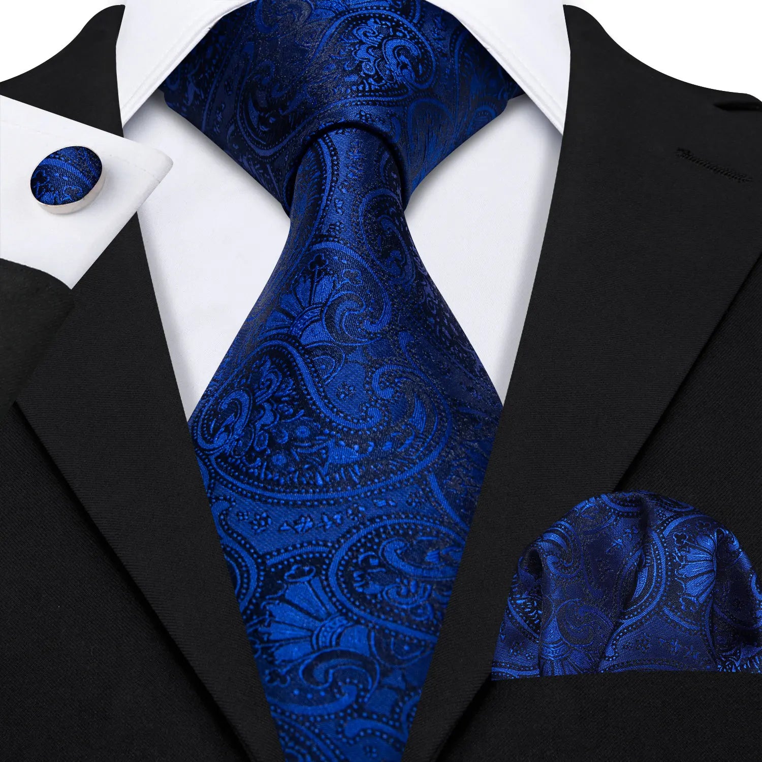 The Blue Spectrum Silk Tie Set