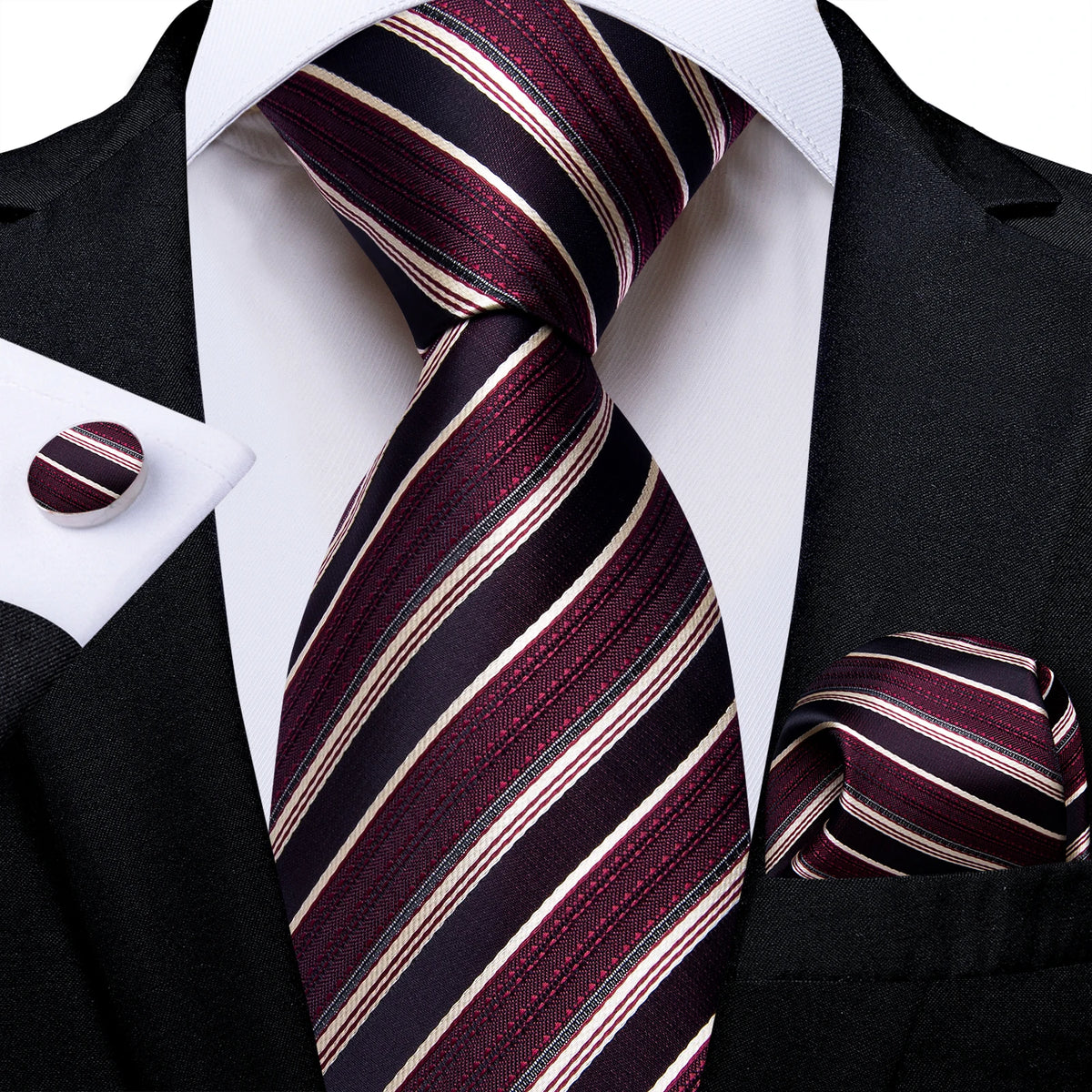 The Regent Stripe Tie Set