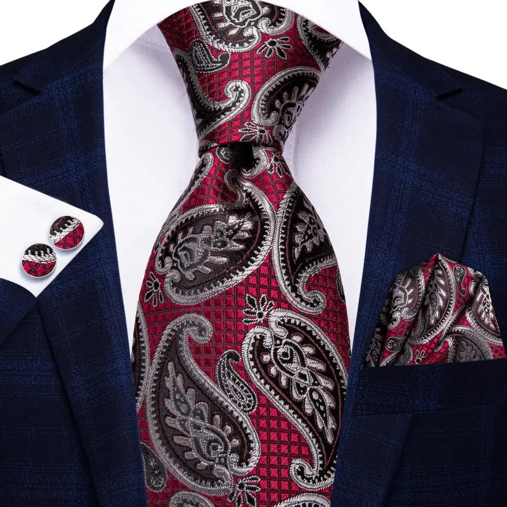 Crimson & Purple Paisley