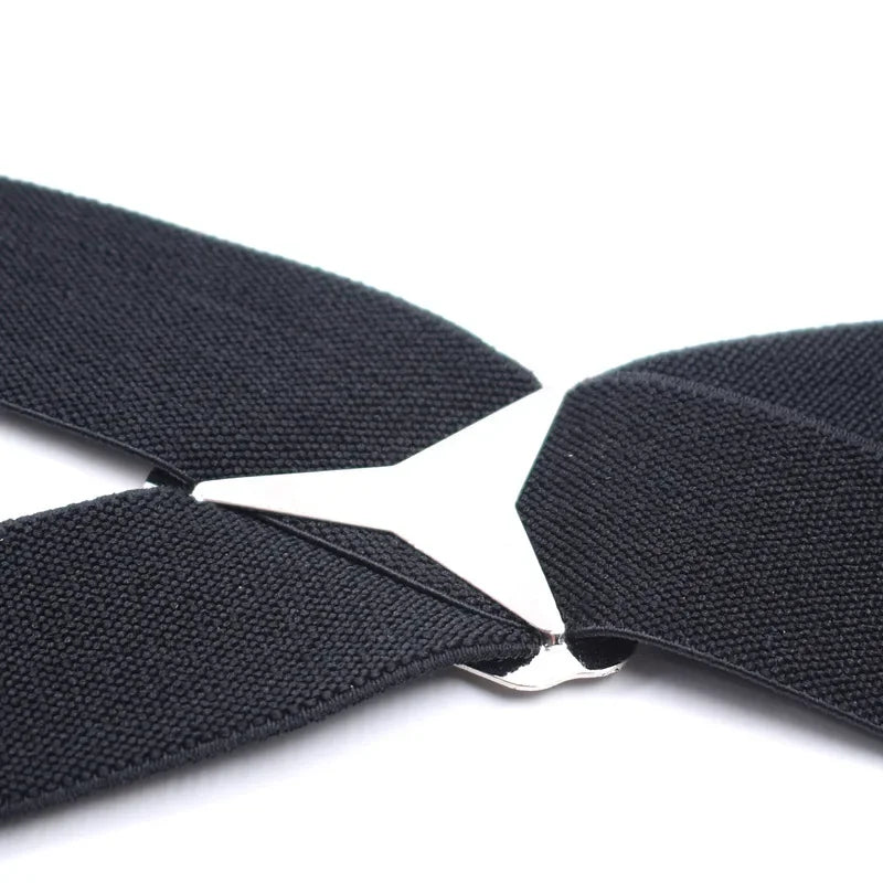 Classic X-Back Suspenders – Adjustable 4-Clip Braces for Men
