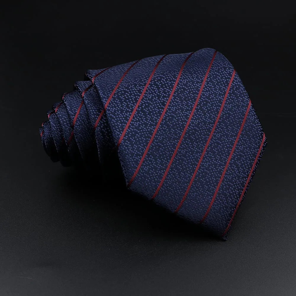 The Regent Striped Jacquard Tie