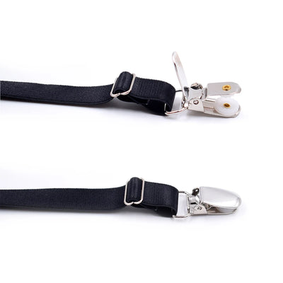 Men’s Adjustable Shirt Stays – Non-Slip Elastic Garters for a Perfectly Tucked Look