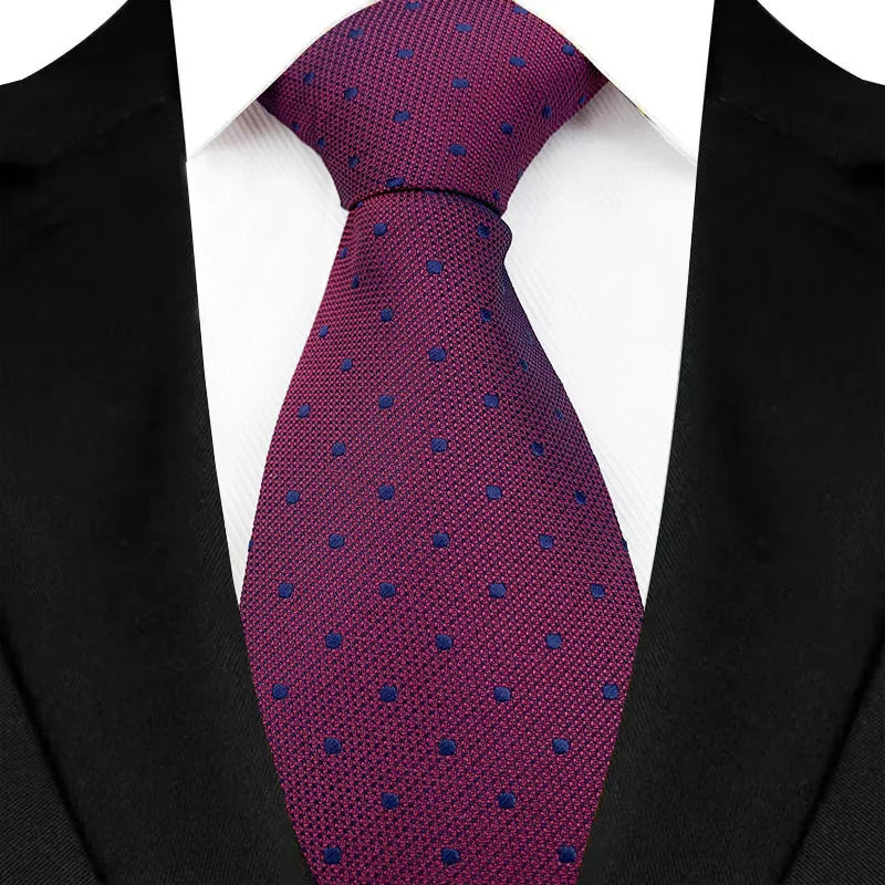 VelvetLine™ Classic Dark Red Paisley Tie (8CM)