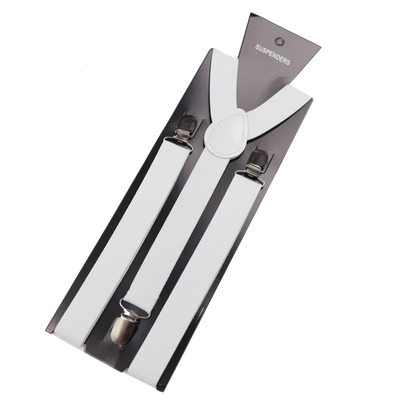 Elegant Elastic Y-Back Suspenders – Adjustable Unisex Braces in 26 Colors