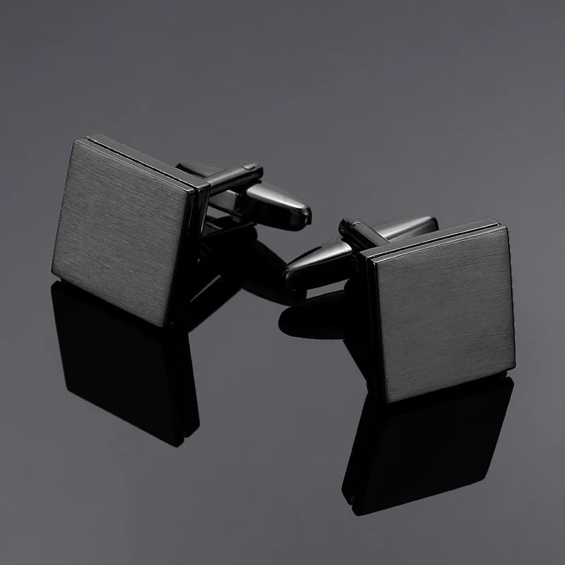 Luxury Square Laser-Engraved Cufflinks