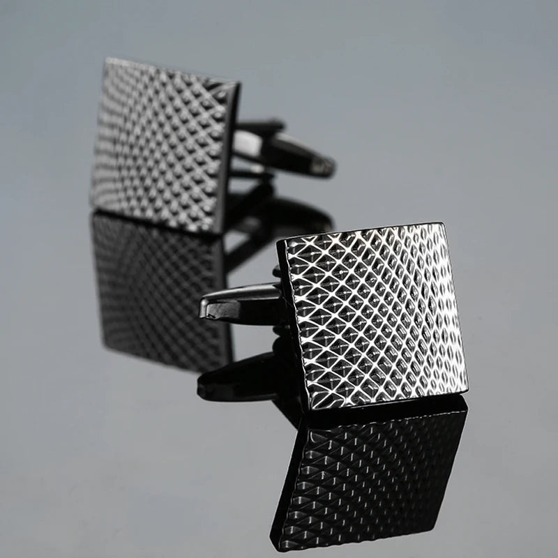 Luxury Square Laser-Engraved Cufflinks