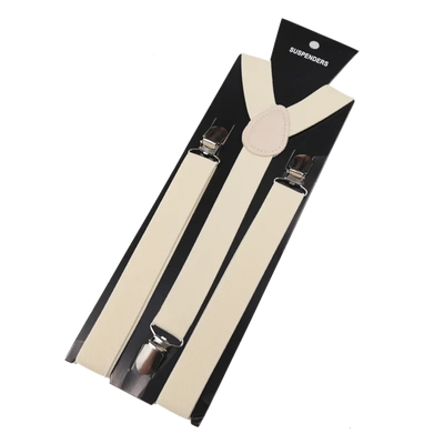 Elegant Elastic Y-Back Suspenders – Adjustable Unisex Braces in 26 Colors