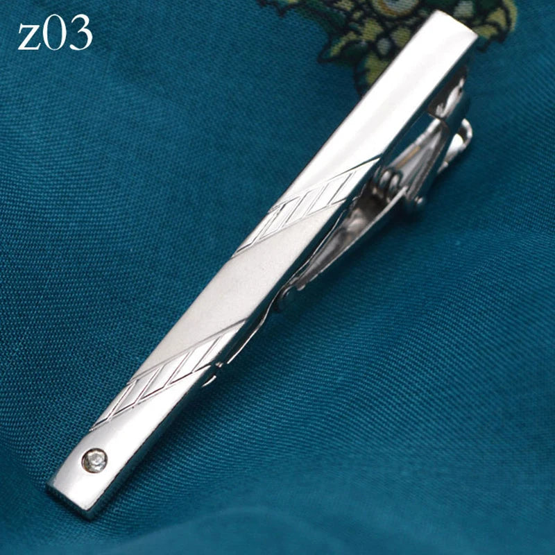Silver Regent™ Diamond Tie Clip