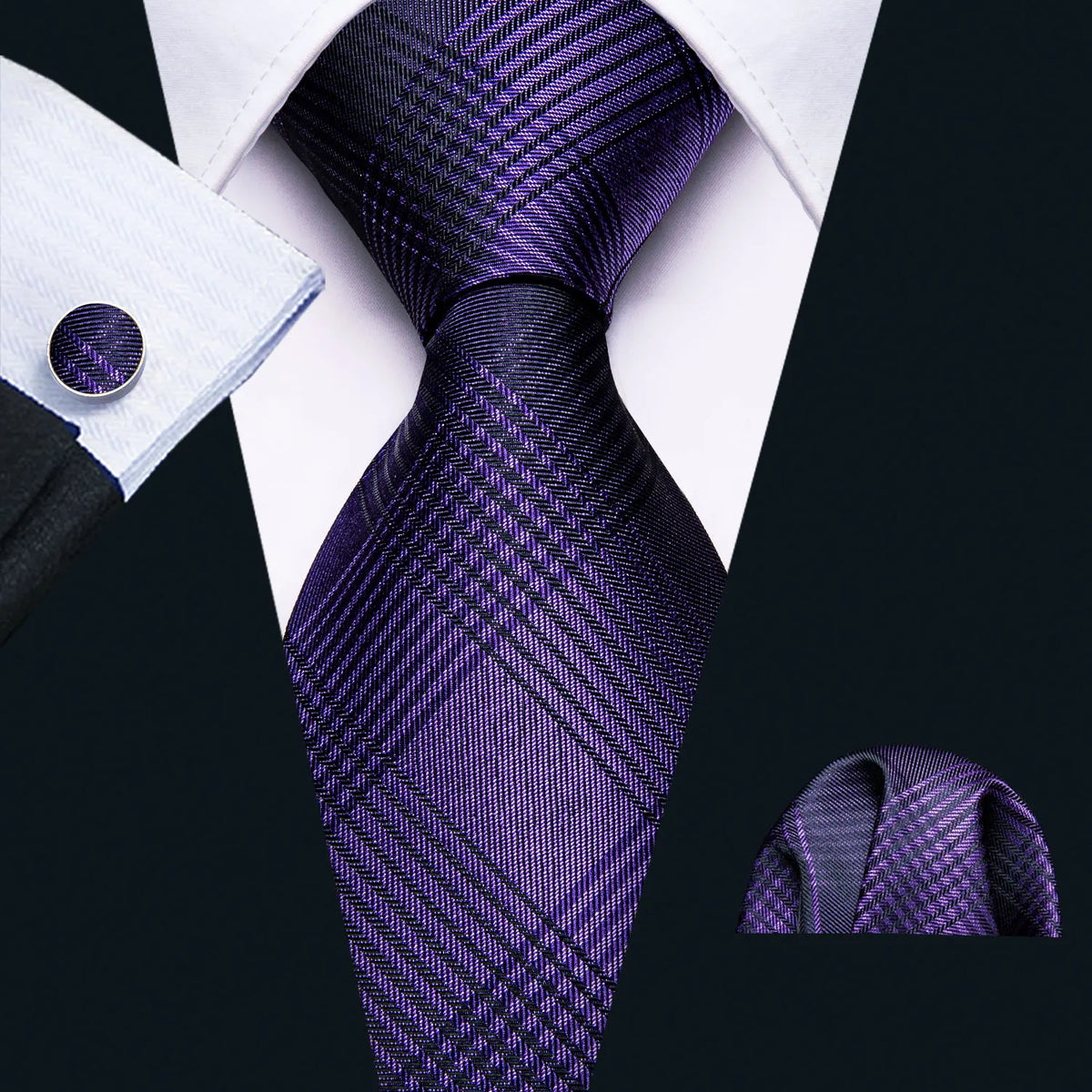 The Checkmate Plaid Tie Set