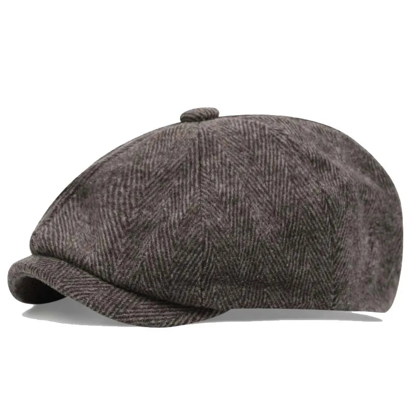 BristolCap™ Retro Peaky Blinders Beret – Classic Octagonal Newsboy Hat for Men