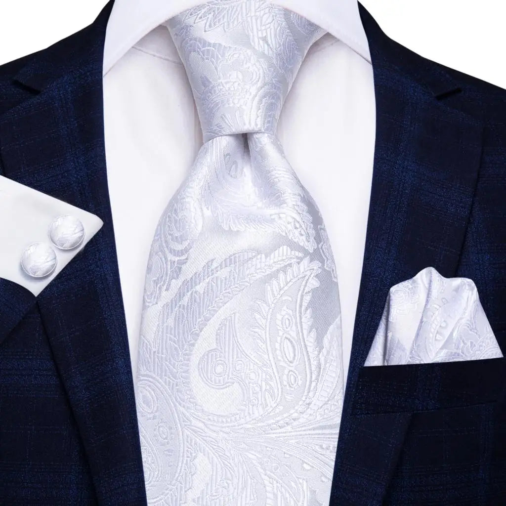 White Royal Paisley