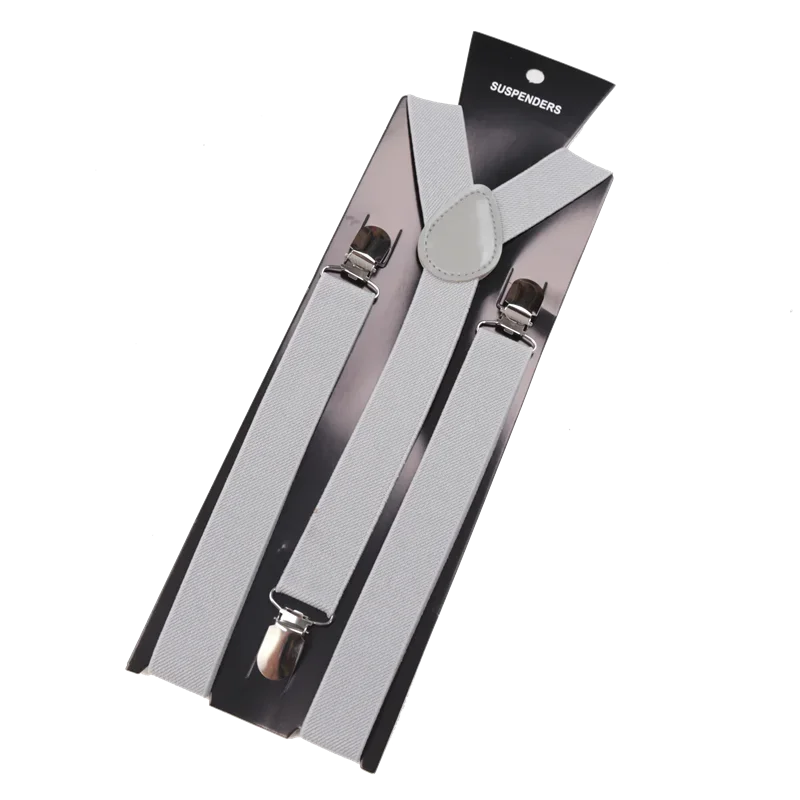 Elegant Elastic Y-Back Suspenders – Adjustable Unisex Braces in 26 Colors
