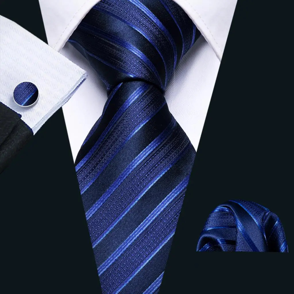 The Blue Spectrum Silk Tie Set