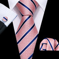 The Pink Coral Silk Tie Set