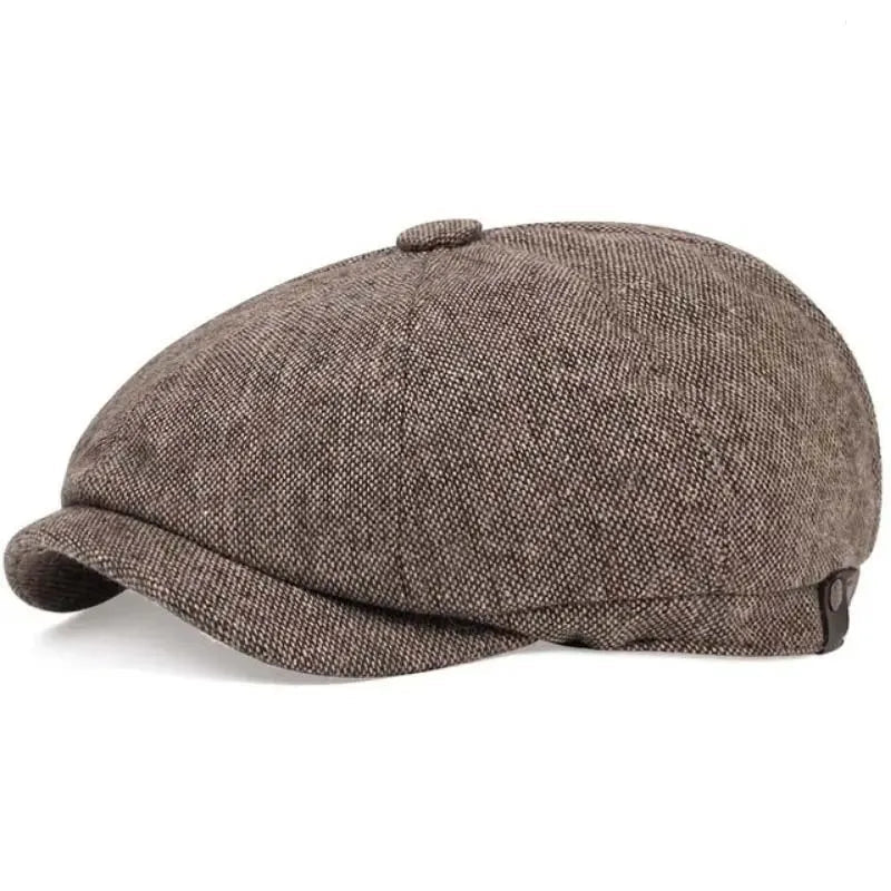 BristolCap™ Retro Peaky Blinders Beret – Classic Octagonal Newsboy Hat for Men