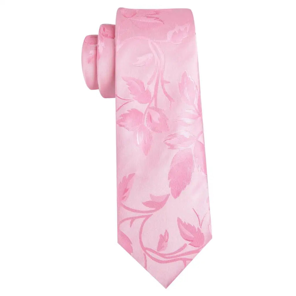 The Pink Coral Silk Tie Set