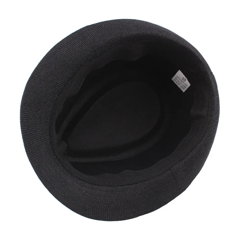 Trendy Wide Brim Straw Fedora Hat